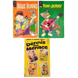 Silver Bronze Age Lot Bugs Bunny Tom & Jerry Dennis the Menace Gold Key Fawcett